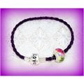 Summer Gift Love Clasp Woven Bracelet Purple Be...