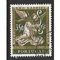 PORTUGAL 1962 3e.50 ST GABRIEL GREEN AND BROWN ...