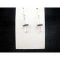 One off small graceful fire polished clear colu...