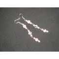 Special red green yellow on pink & pink glass l...