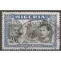 Nigeria 1942 SG58b 2/6d Black & Blue Perf 14 Fi...