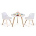 Modern Kids Activity Play Table and 2 Chairs Se...