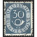 GERMANY 1951 Numeral-Posthorn 30pf Sc#679 - USE...