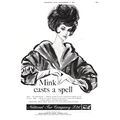 1961 National Fur Company Full Page Authentic V...