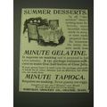 1900 Minute Gelatine and Minute Tapioca Ad - Su...