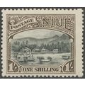 Niue 1920 1s black & sepia SG43 unused