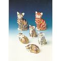 Crown Derby Cats Postcard posted 1999 VGC