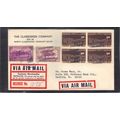 Cover Multiple Stamps/6 CV00655
