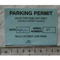 2001 Lichfield Multi-Storey Car Park parking pe...