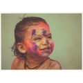 Child With Paint Coverered Carnival Face German...