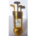 MINI NOVELTY CLOCK - GOLF BAG & CLUBS - QUARTZ ...