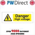 WS075 DANGER HIGH VOLTAGE SIGN RISK OF INJURY D...