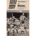 NOTTS COUNTY v WALSALL LEAGUE DIVISION 3 1972