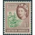Southern Rhodesia 1953 1d green & brown SG79 un...