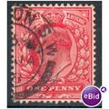 GB stamps 1902-10 KEV11 - 1d SG219 London 16