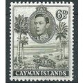 Cayman Islands 1947 SG122b 6d Brown Olive Perf ...