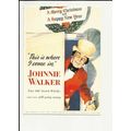 Advertising JOHNNIE WALKER Christmas Postcard