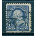Used 264 1c Benjamin Franklin Barely Clears M02979