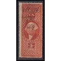 Used R89c $5 Washington 'CONVEYANCE' Fine KA8287