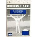 1987 programme Rochdale v. Darlington
