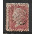 GREAT BRITAIN QV 1858 - 79 1d PENNY RED PLATE 1...