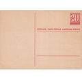 Switzerland 20c prepaid postal stationary postc...