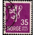 Norway 1934 Lion 35ore Used Stamp