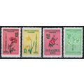 ZAYIX -Turkey 1154-1157 MNH Flowers Plants 0814...