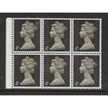 GREAT BRITAIN 1968 BOOKLET PANE 4d DEEP SEPIA 2...