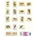 NORFOLK ISLAND 1970 BIRDS SET CTO + ODDS USED