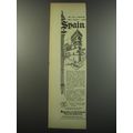 1955 American Express Travel Service Ad - By all means you must.. see Spain