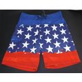 Joe Boxer Men's 32 Swimwear Red White Blue Boar...