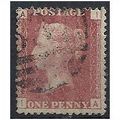 1858 SG43 1d Red Plate 108 Good/Fine Used Check...