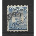 SouthernRhodesia.SG46 9d King George VI (Pale B...