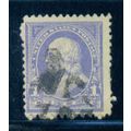 Used 247 1c Benjamin Franklin Barely Clears M02721