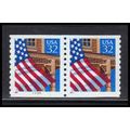 2913v 32c U.S. Flag Over Porch Very Fine MNH LG...