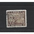 Malta.SG217 1/4d Grand Harbour,Valletta.Fine Us...
