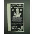 1950 Alka-Seltzer Medicine Ad - Cold Discomforts