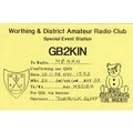 Amateur Radio QSL Card GB2KIN Worthing Club Chi...