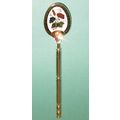 TEASPOON - FLORAL ENAMEL INLAY - Gold-Coloured ...