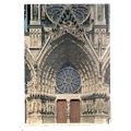 central door, REIMS CATHEDRAL. FRANCE vintage u...