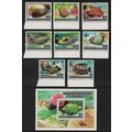 DR Congo Fish 8v+MS Ovpt 'Belgica' COMPLETE RAR...