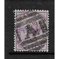 CEYLON 1886 QUEEN VICTORIA 5c USED SG195 POSTMA...
