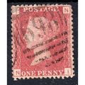 1858 sg43 1d red plate 192 FINE USED (N I) BDO19