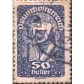 Austria 1919 - SG352 - 50h blue - New Republic ...