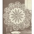 Crochet Doily Pattern Bright Bouquet