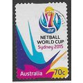 AUS 2015 70c (S/A) 'NETBALL WORLD CUP' FINE USE...