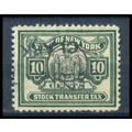 Used Revenue 10c N.Y. Stock Transfer Fine WA2767