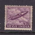 INDIA 1965-75 20p GNAT JET FIGHTER PLANE MINT S...