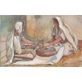 Jerusalem Two Women Grinding At A Hand Mill Ant...